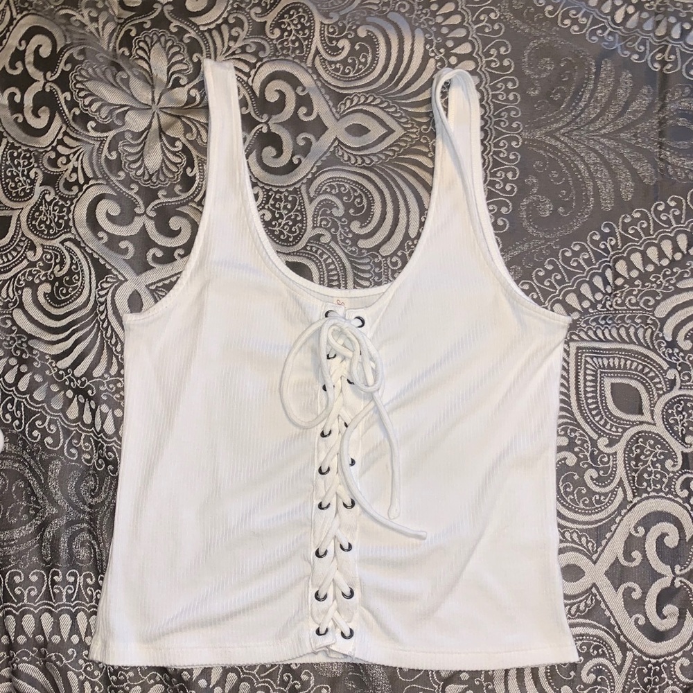 Tie front Tank top